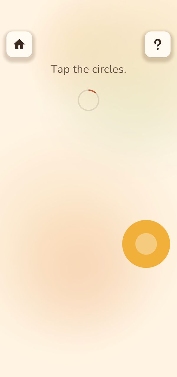 Tap Precision during play, with an empty field ready for circles